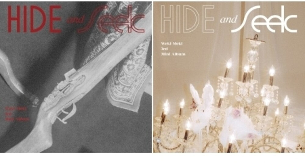 the album cover for Weki Meki - Hide and Seek (incl. 80pg Photobook, Sticker Set + Photocard)