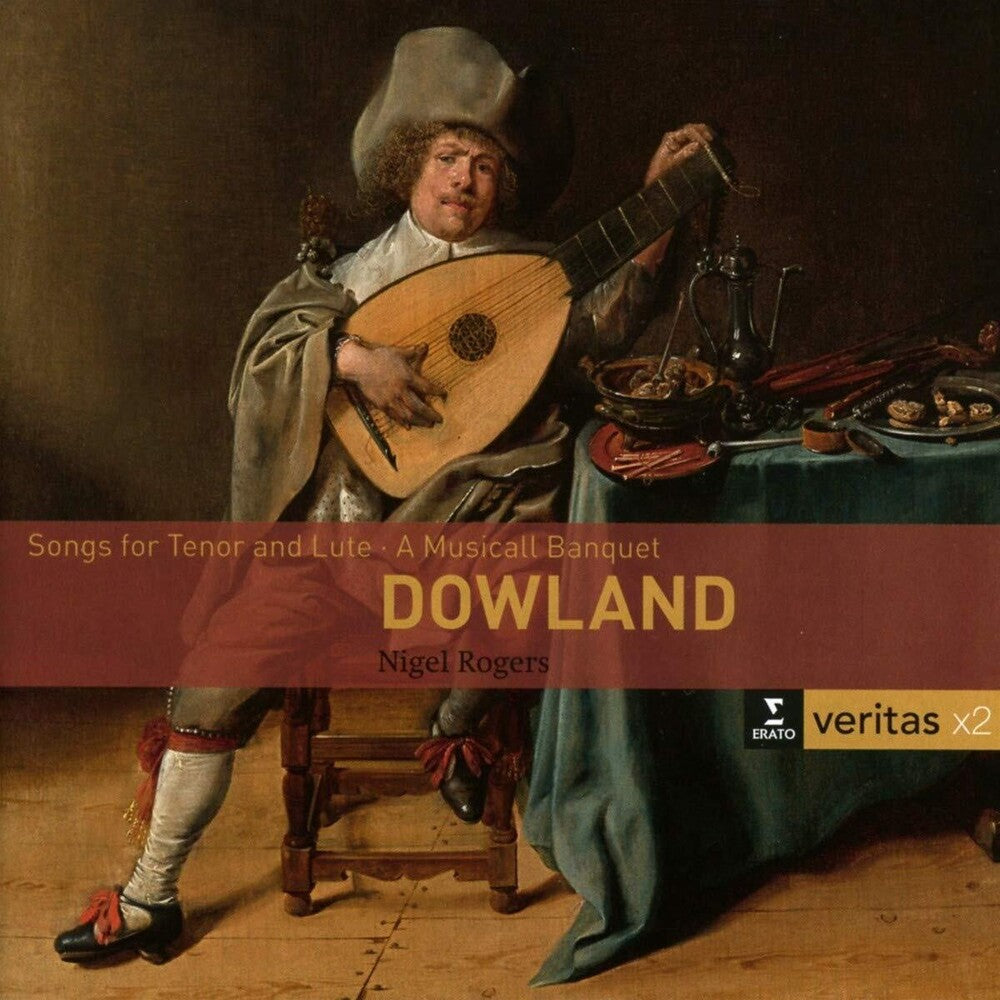 the album cover for Nigel Rogers - Songs for tenor and lute - A Musicall Banquet