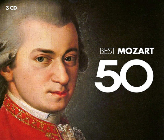 the album cover for 50 Best Mozart - 50 Best Mozart