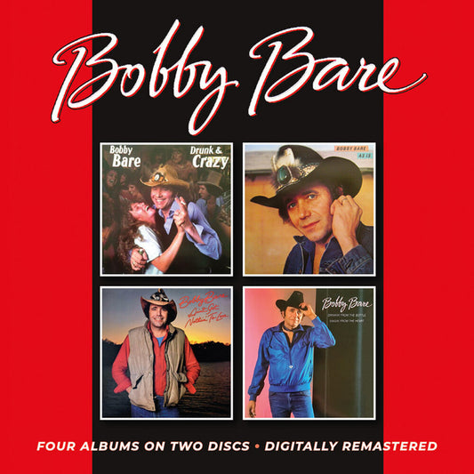 the album cover for Bobby Bare - Drunk & Crazy / As Is / Ain't Got Nothin' To Lose / Drinkin' From The Bottle, Singin' From The Heart