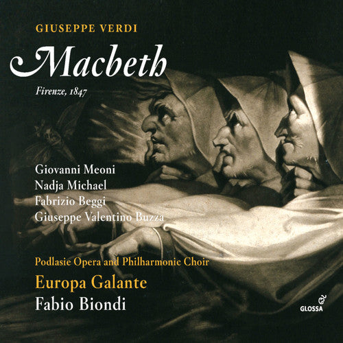 the album cover for Verdi / Meoni / Biondi - MacBeth