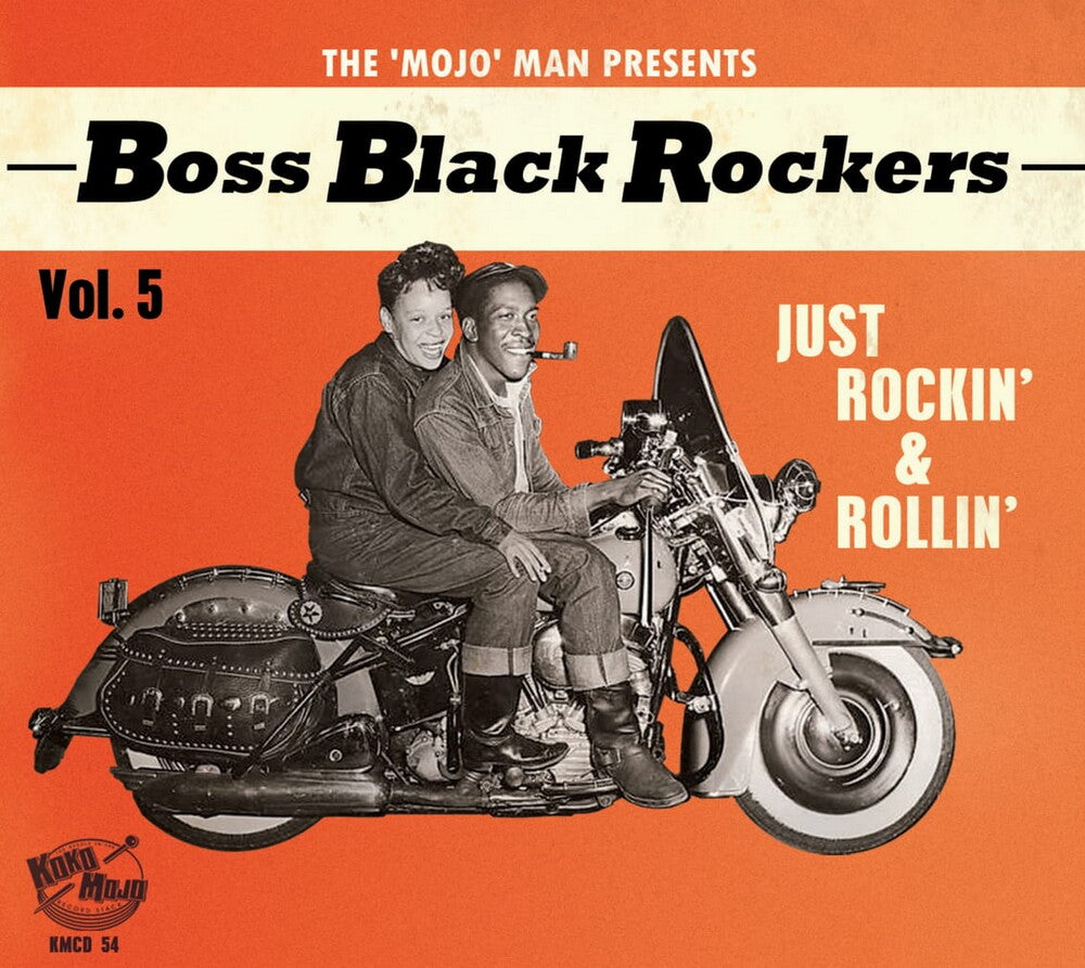 the album cover for Boss Black Rockers Vol 5 Just Rockin / Various - Boss Black Rockers Vol 5: Just Rockin' & Rollin (Various Artists)