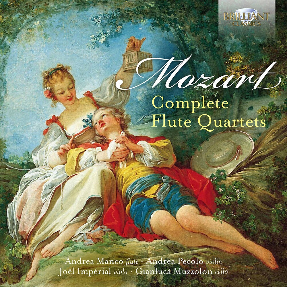 the album cover for Andrea Manco - Complete Flute Quartets