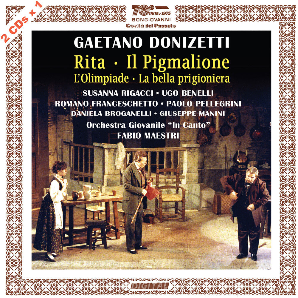 the album cover for Donizetti / Maestri - Rita / Il Pigmalione
