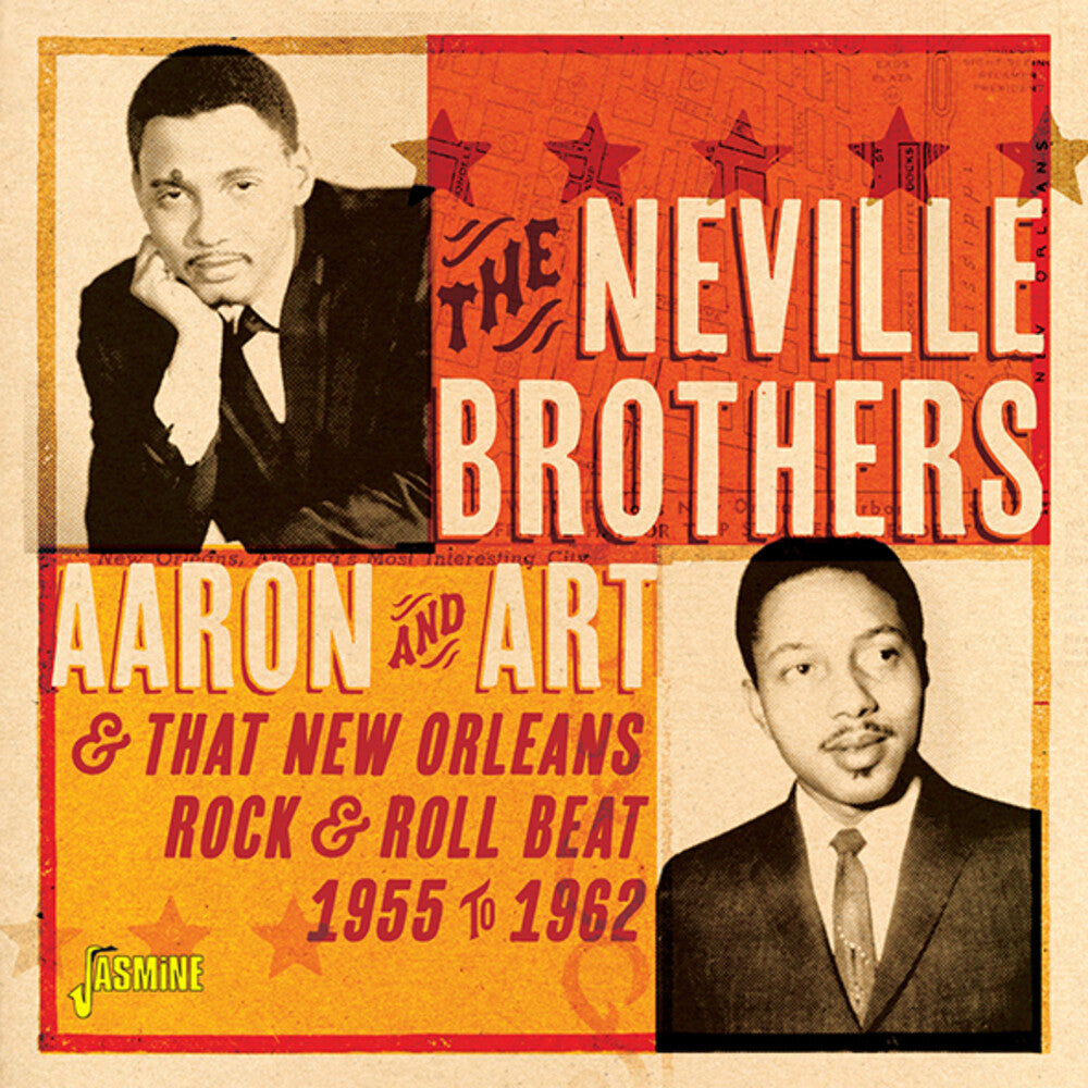 the album cover for Neville Brothers - Aaron & Art & That New Orleans Rock & Roll Beat 1955-1962