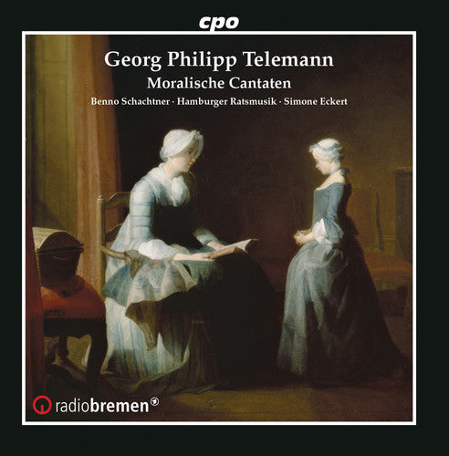 the album cover for Telemann / Schachtner / Eckert - Moralische Cantaten / Fantasien Fur Viola Da Gamba