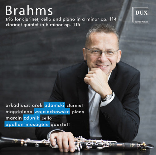 the album cover for Brahms / Apollon Musagete Quartett - Trio for Clarinet & Cello & Piano in a Minor 114