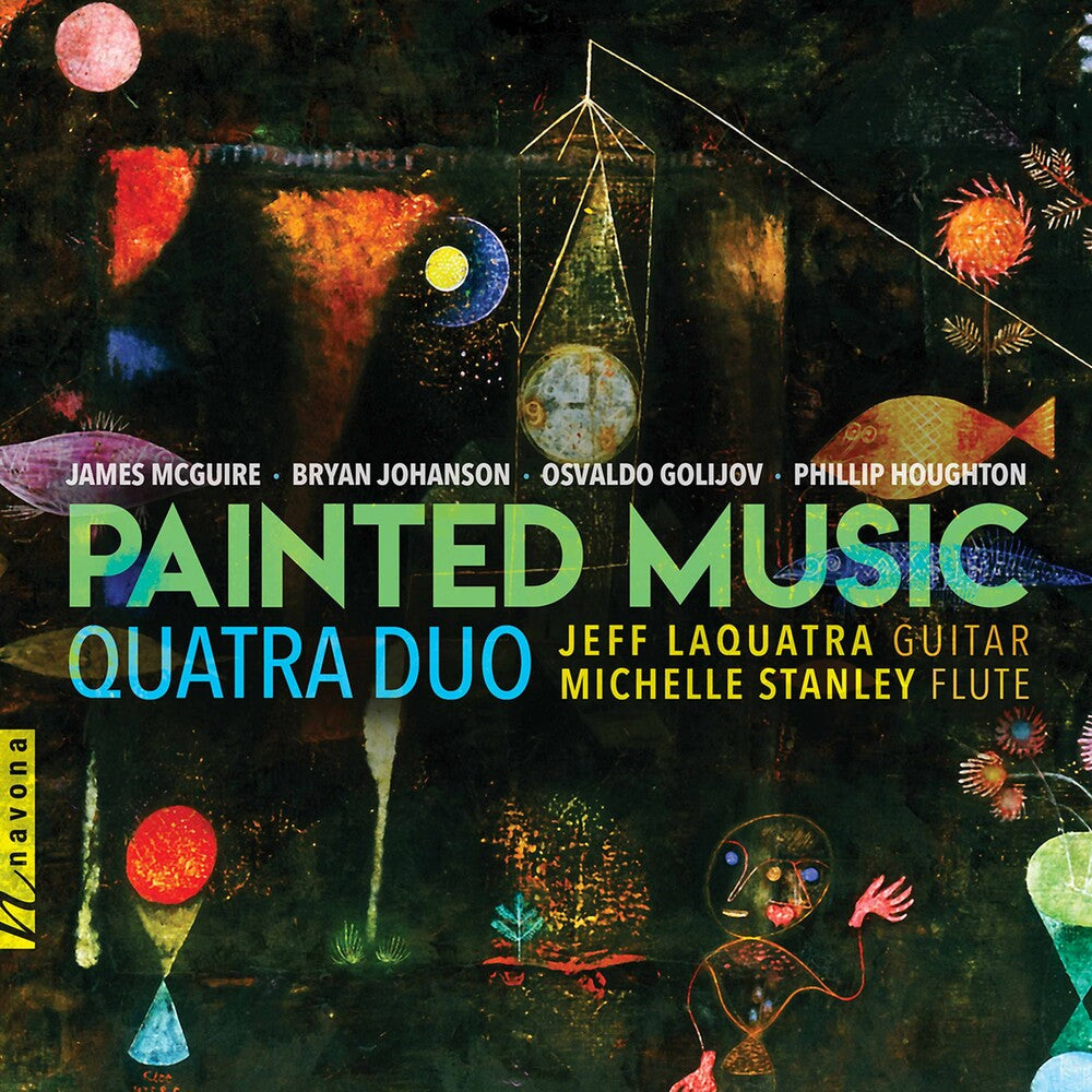 the album cover for Golijov / Quatra Duo - Painted Music