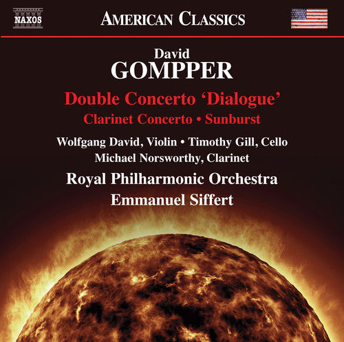 the album cover for Gompper / David / Royal Philharmonic Orchestra - Double Concerto Dialogue / Clarinet Concerto