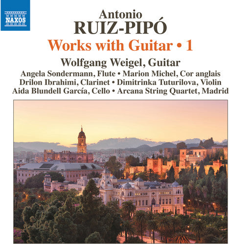 the album cover for Ruiz-Pipo / Madrid Arcana String Quartet - Works with Guitar 1