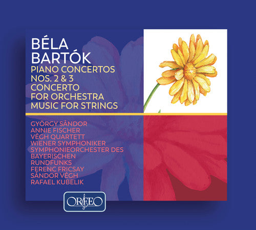 the album cover for Bartok / Sandor - Piano Concertos 2 & 3 / Concerto for Orchestra