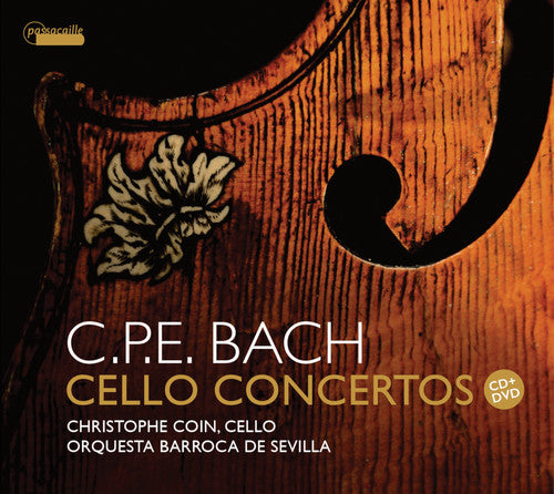 the album cover for C Bach PE / Onofri - Cello Concertos