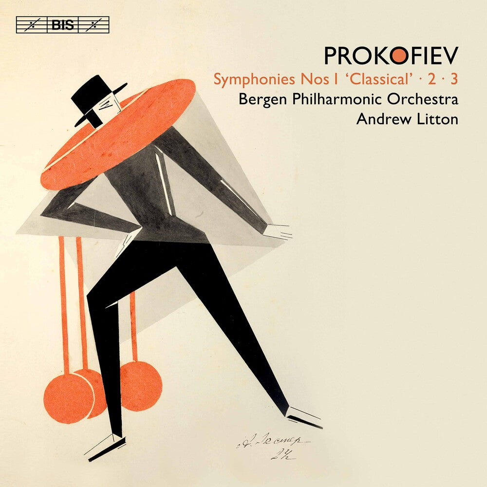 the album cover for Prokofiev / Bergen Philharmonic Orchestra / Litton - Symphonies 1 2 3