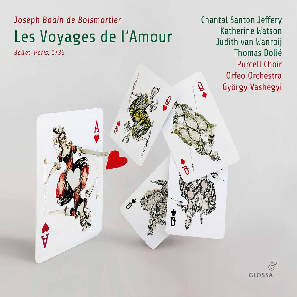 the album cover for Boismortier / Jeffery / Vashegyi - Les Voyages de L'amour