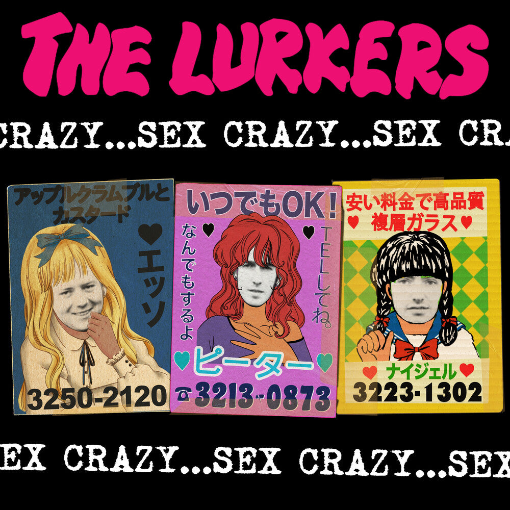 the album cover for Lurkers - Sex Crazy