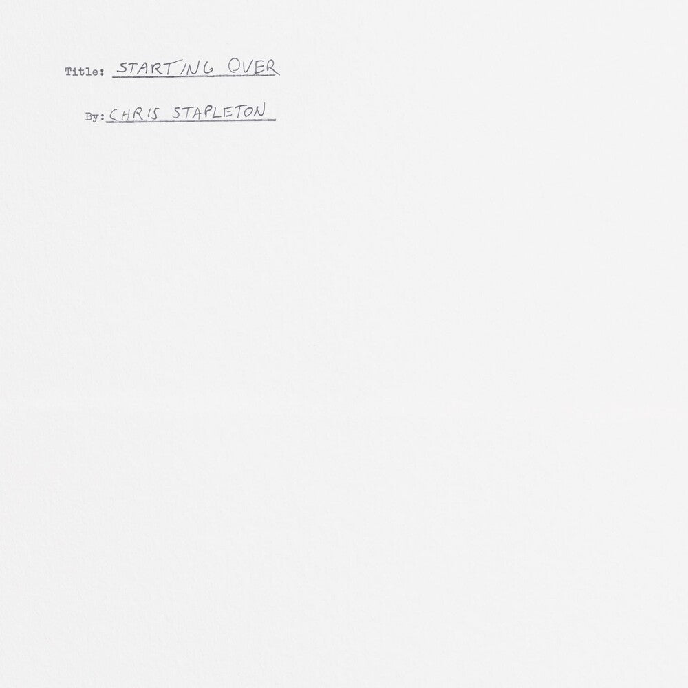 the album cover for Chris Stapleton - Starting Over