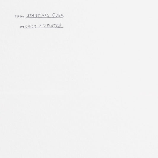 the album cover for Chris Stapleton - Starting Over