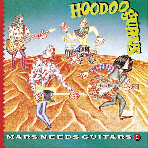 the album cover for Hoodoo Gurus - Mars Needs Guitars