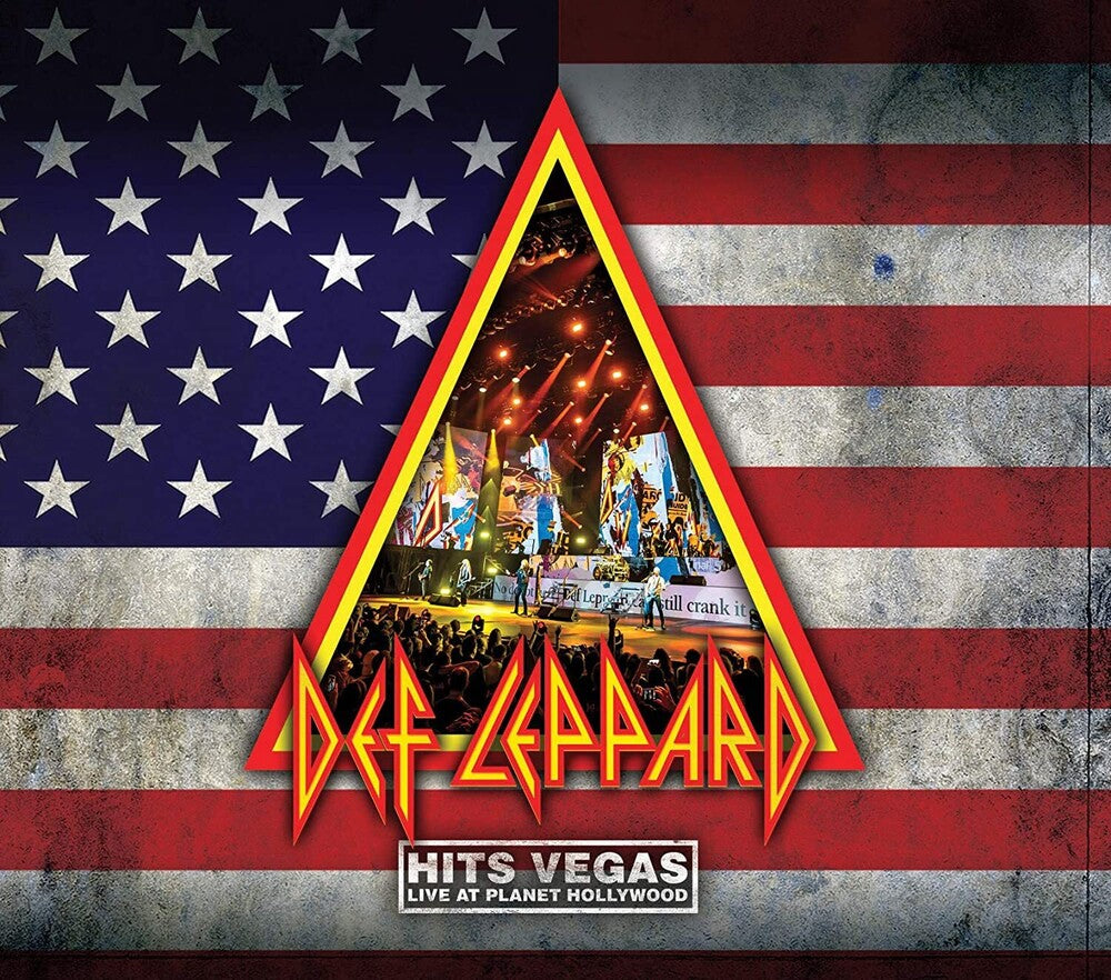 the album cover for Def Leppard - Hits Vegas - Live At Planet Hollywood [Limited Edition 2CD]