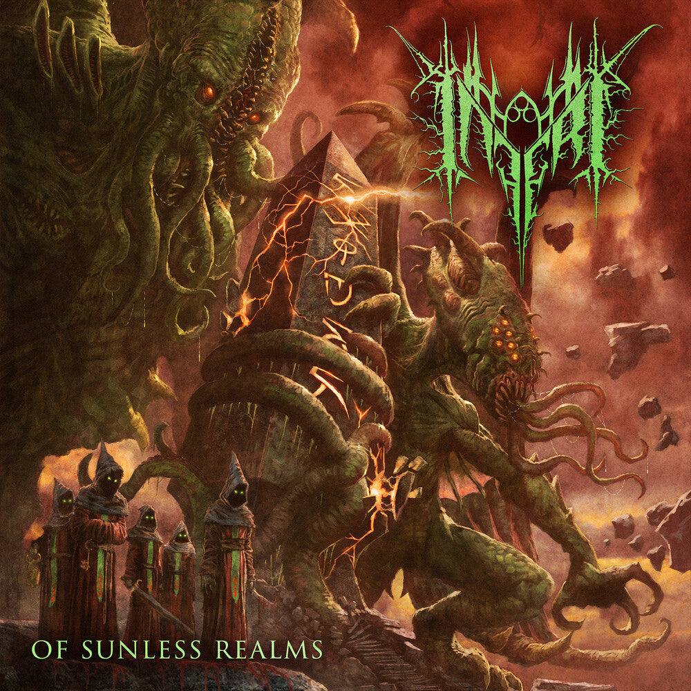 the album cover for Inferi - Of Sunless Realms