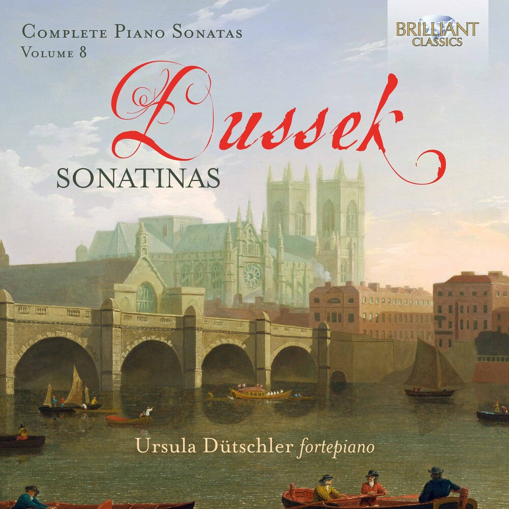 the album cover for Dussek / Dutschler - Complete Piano Sonatas 8