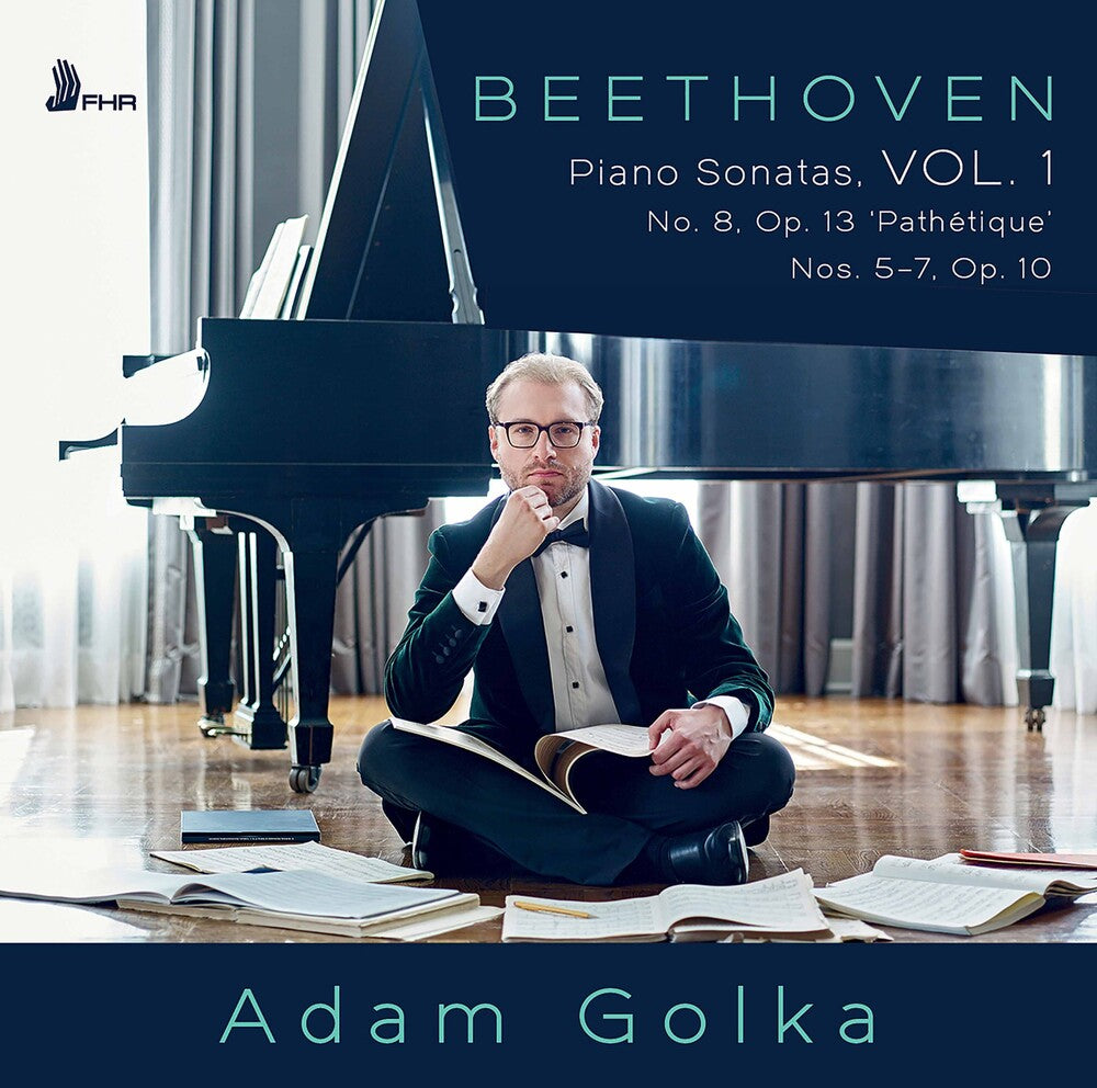 the album cover for Beethoven / Golka - Piano Sonatas 1