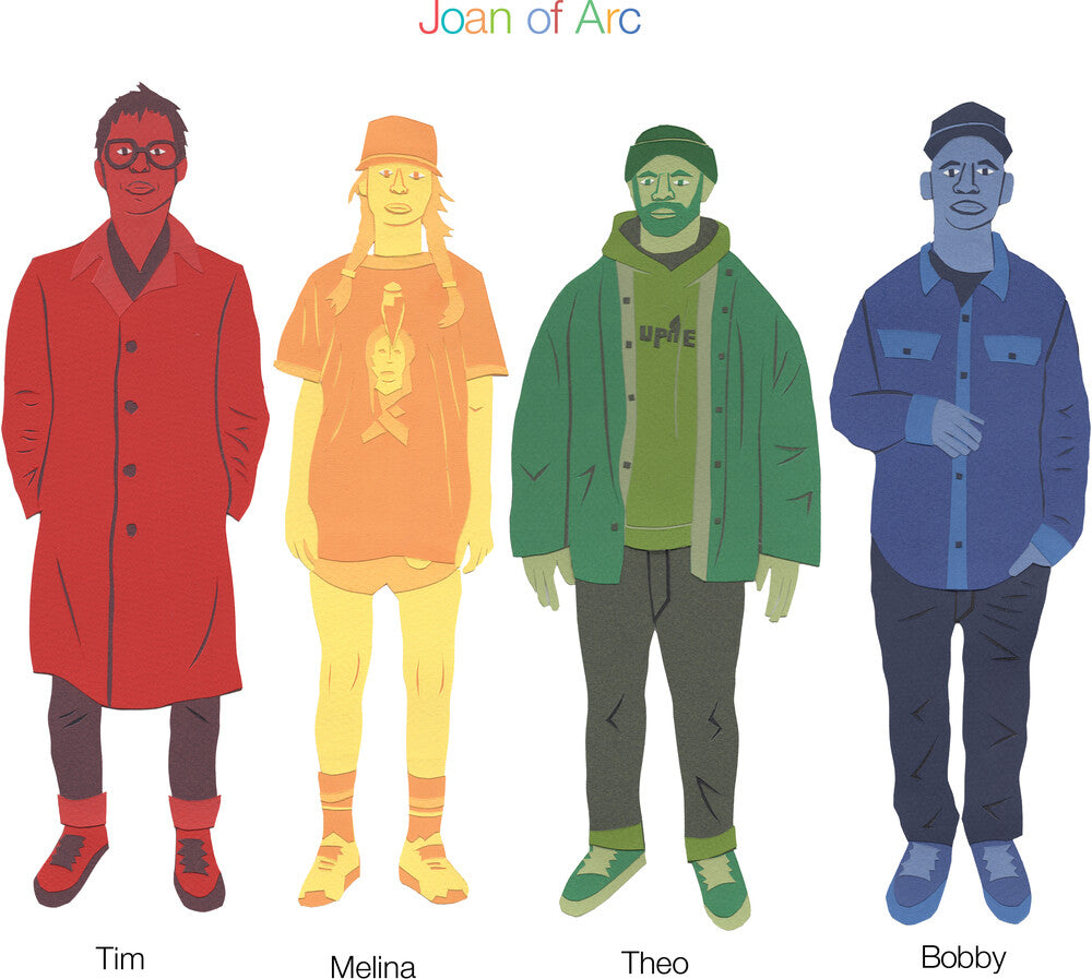 the album cover for Joan Of Arc - Tim Melina Theo Bobby (Sky Blue Vinyl)