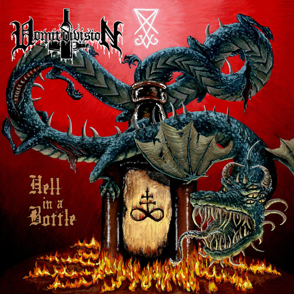 the album cover for Vomit Division - Hell in a Bottle