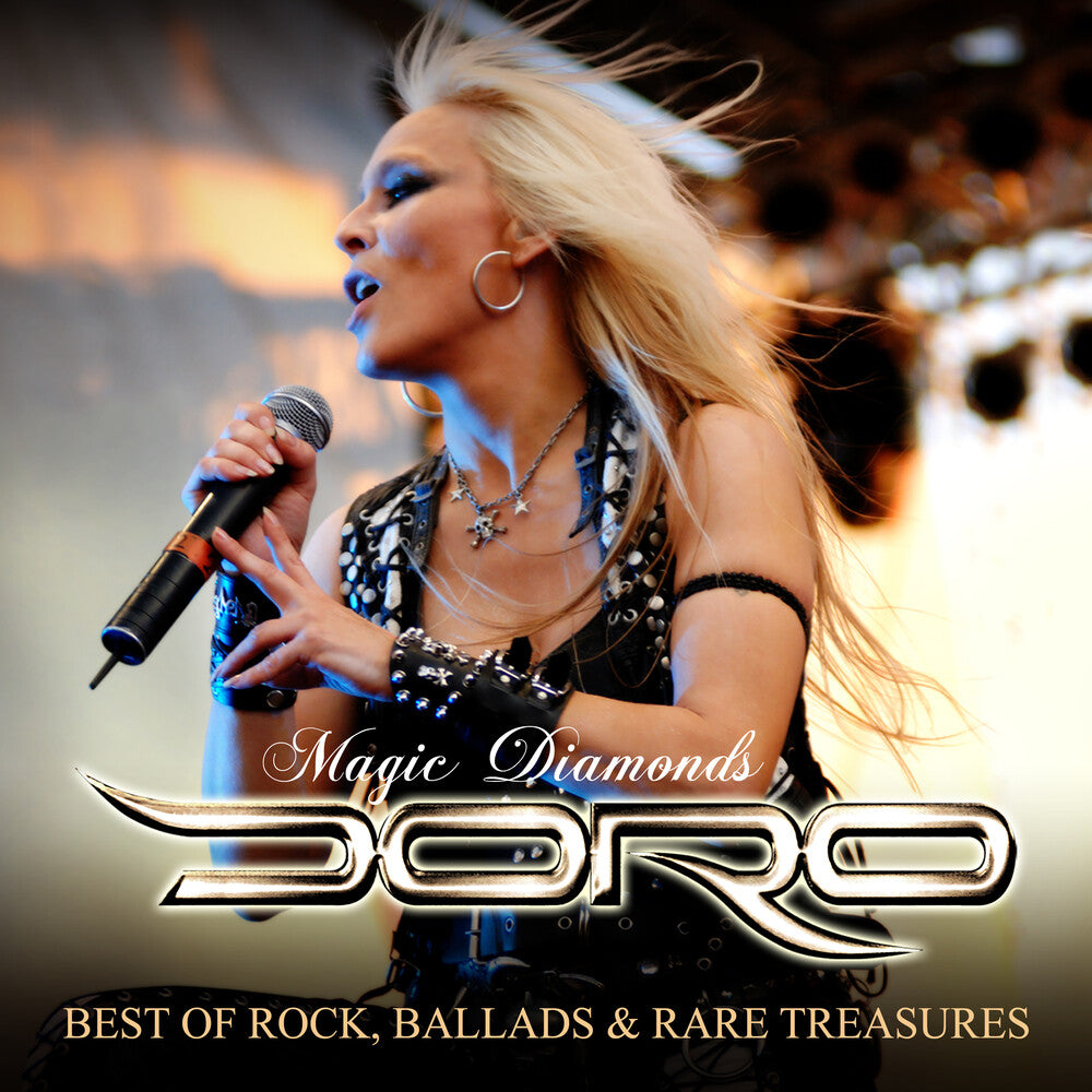 the album cover for Doro - Magic Diamonds - Best of Rock, Ballads & Rare Treasures