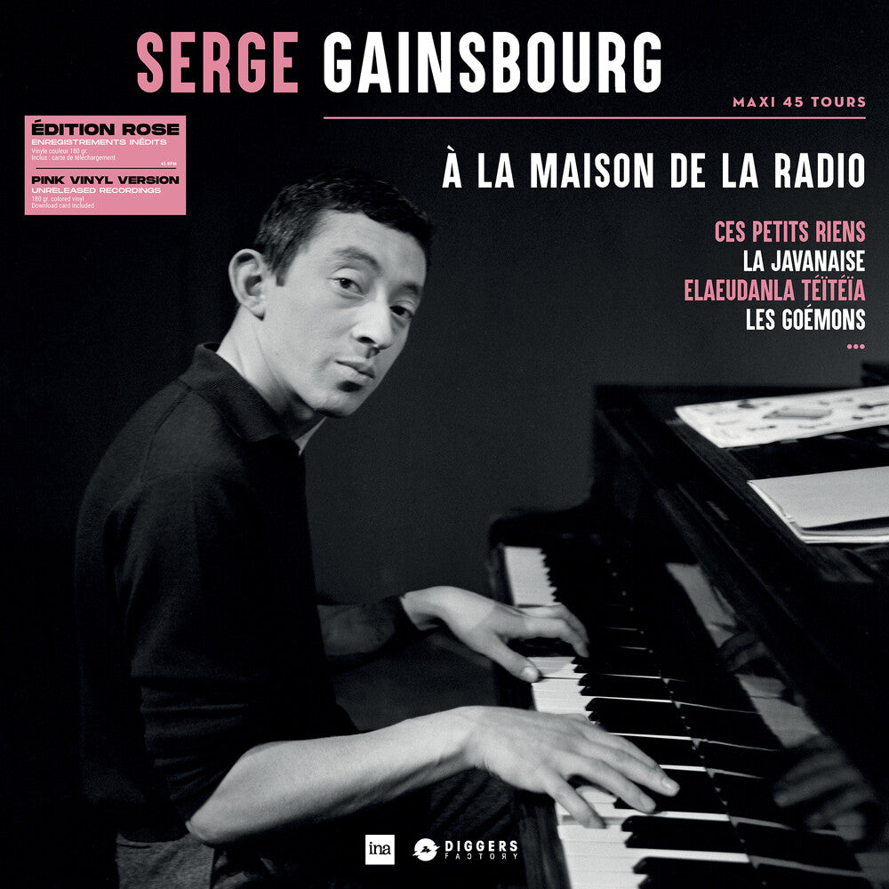 the album cover for Serge Gainsbourg - A La Maison De La Radio (Pink Vinyl)