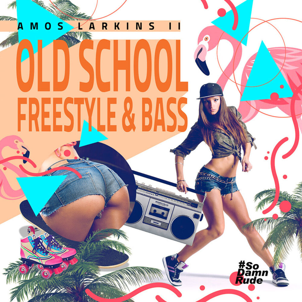 the album cover for Amos Larkins II - Old School Freestyle & Bass
