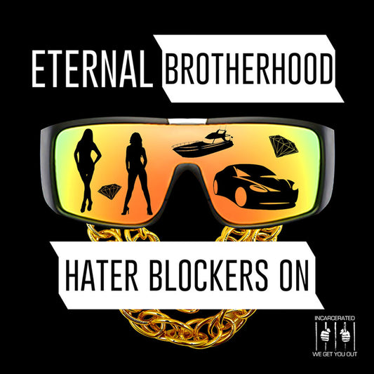 the album cover for Eternal Brotherhood - Hater Blockers On