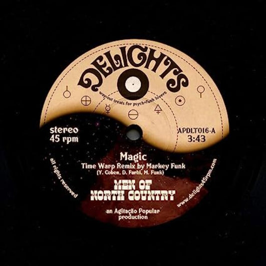 the album cover for Men Of North Country & 3421 - Magic + Sparks