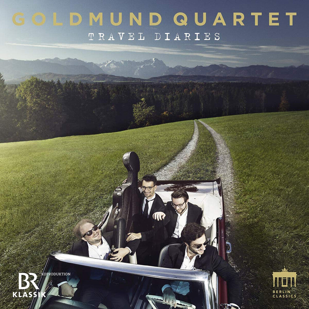the album cover for Dessner / Goldmund Quartet - Travel Diaries