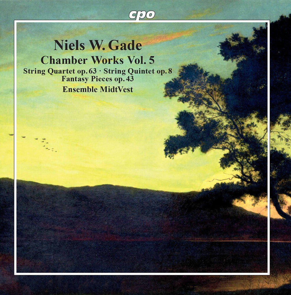 the album cover for Gade / Ensemble Midtvest - Chamber Works 5