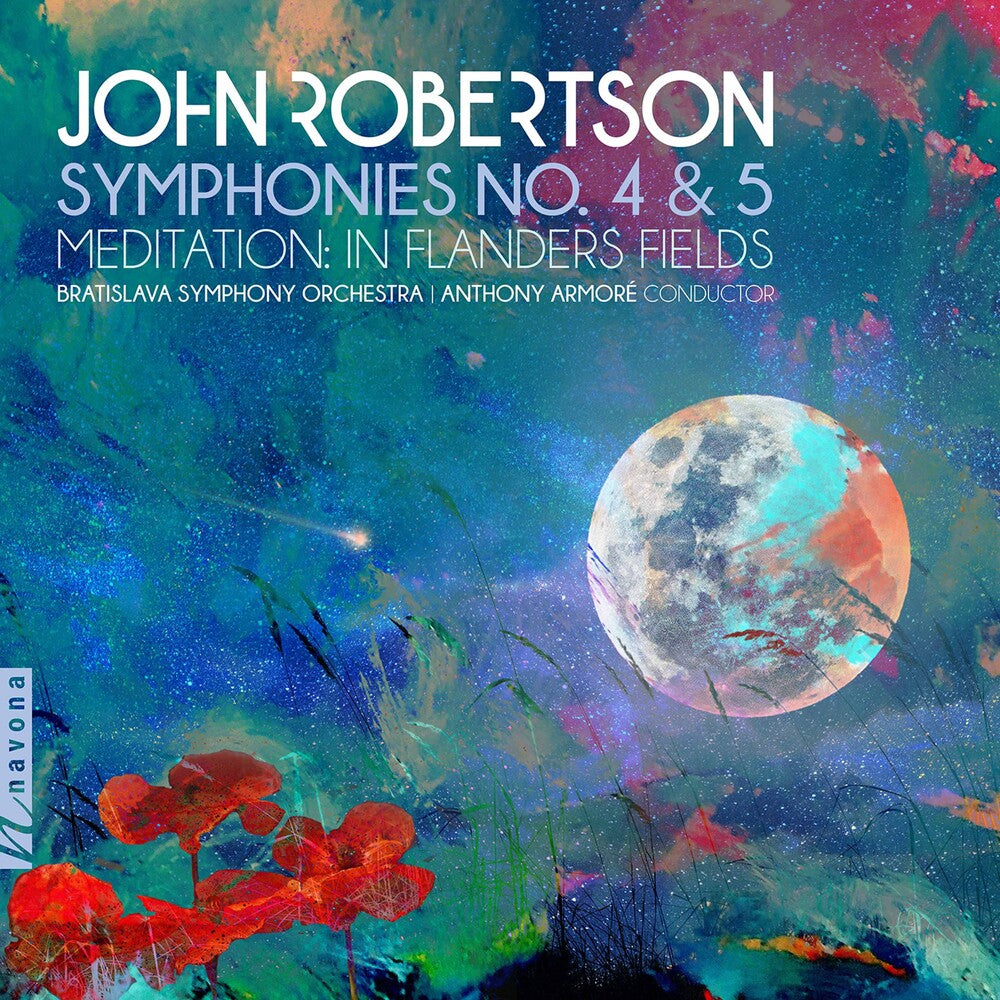 the album cover for Robertson / Bratislava Symphony Orch / Armore - Symphonies 4 & 5