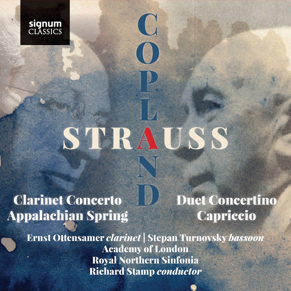 the album cover for Copland / Ottensamer / Stamp - Duet Concertino / Capriccio