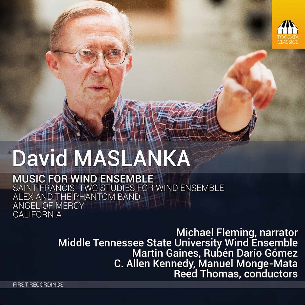 the album cover for Maslanka - Music for Wind Ensemble