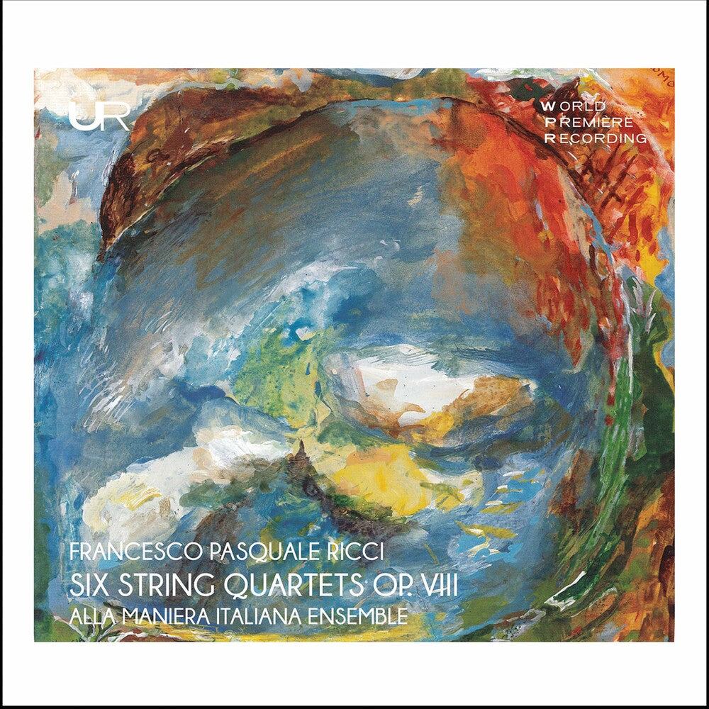 the album cover for Ricci / Alla Maniera Italiana Ensemble - Six String Quartets 8
