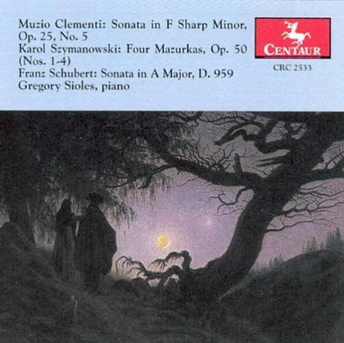the album cover for Clementi / Szymanowski / Schuber - Sonata In Fminor,