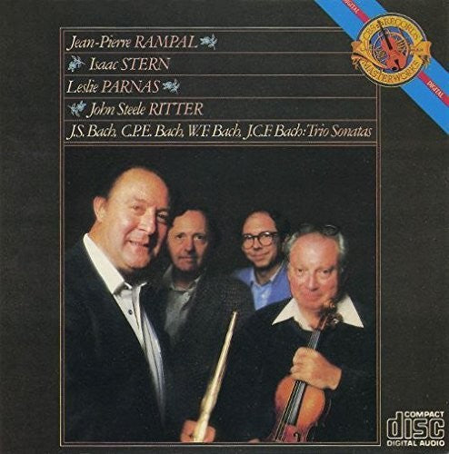 the album cover for Bach, J.S. / Ritter / Rampal/ Stern - Bach & Sons: Trio Sonatas