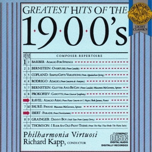 the album cover for Bernsetien, Leonard / Philharmonia Virtuosi / Kapp - Greatest Hits of 1900S