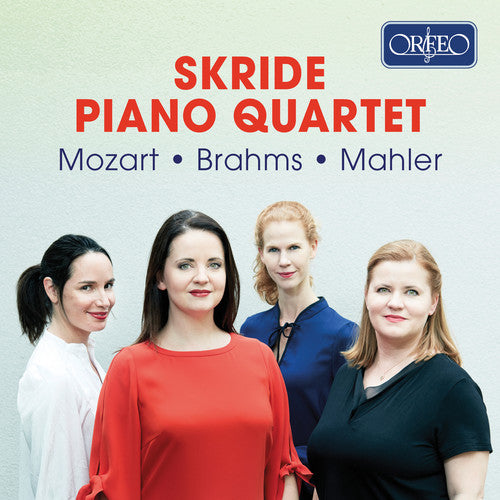 the album cover for Brahms / Skride - Skride Piano Quartet Plays Mozart & Brahms