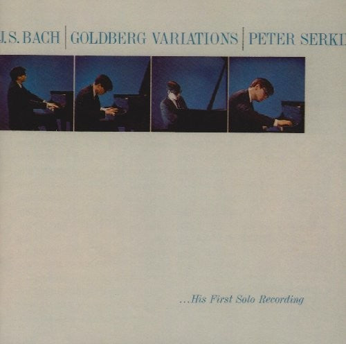 the album cover for J Bach S / Serkin - Goldberg Variations