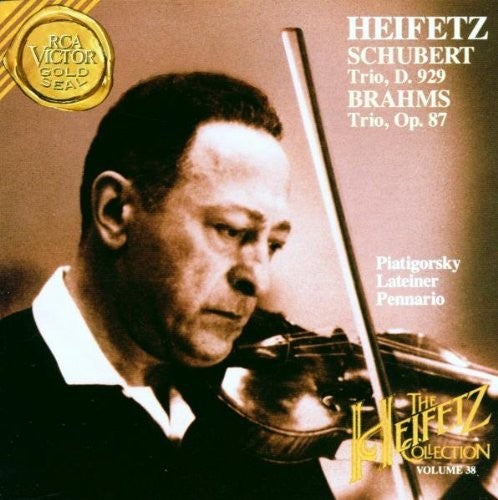 the album cover for Schubert / Brahms / Piatigorsky / Heifetz - Heifetz Collection 38
