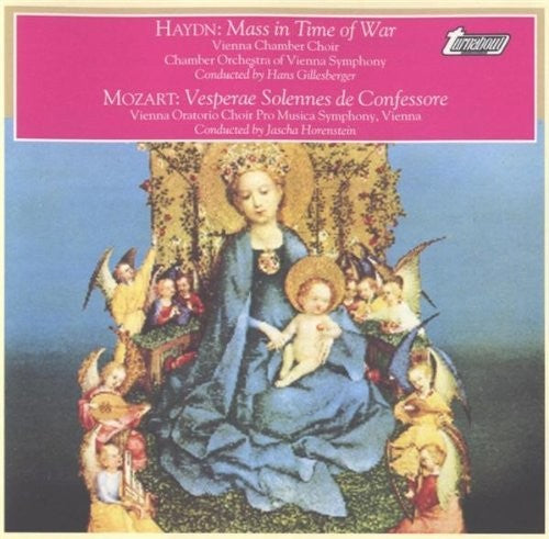 the album cover for Haydn/ Mozart - Paukenmesse
