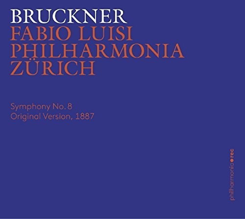 the album cover for Philharmonia Zürich - Sym 8 in C Minor