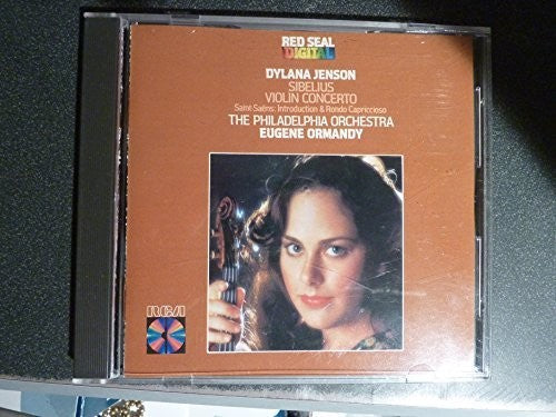 the album cover for Sibelius / Saint-Saens / Ormandy / Jenson - Violin Cto