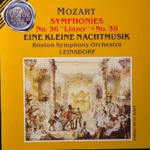 the album cover for Mozart / Leinsdorf / Boston Sym Orch - Syms No 36 & 39