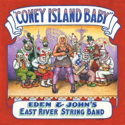 the album cover for Eden & Johns East River String Band - Coney Island Baby